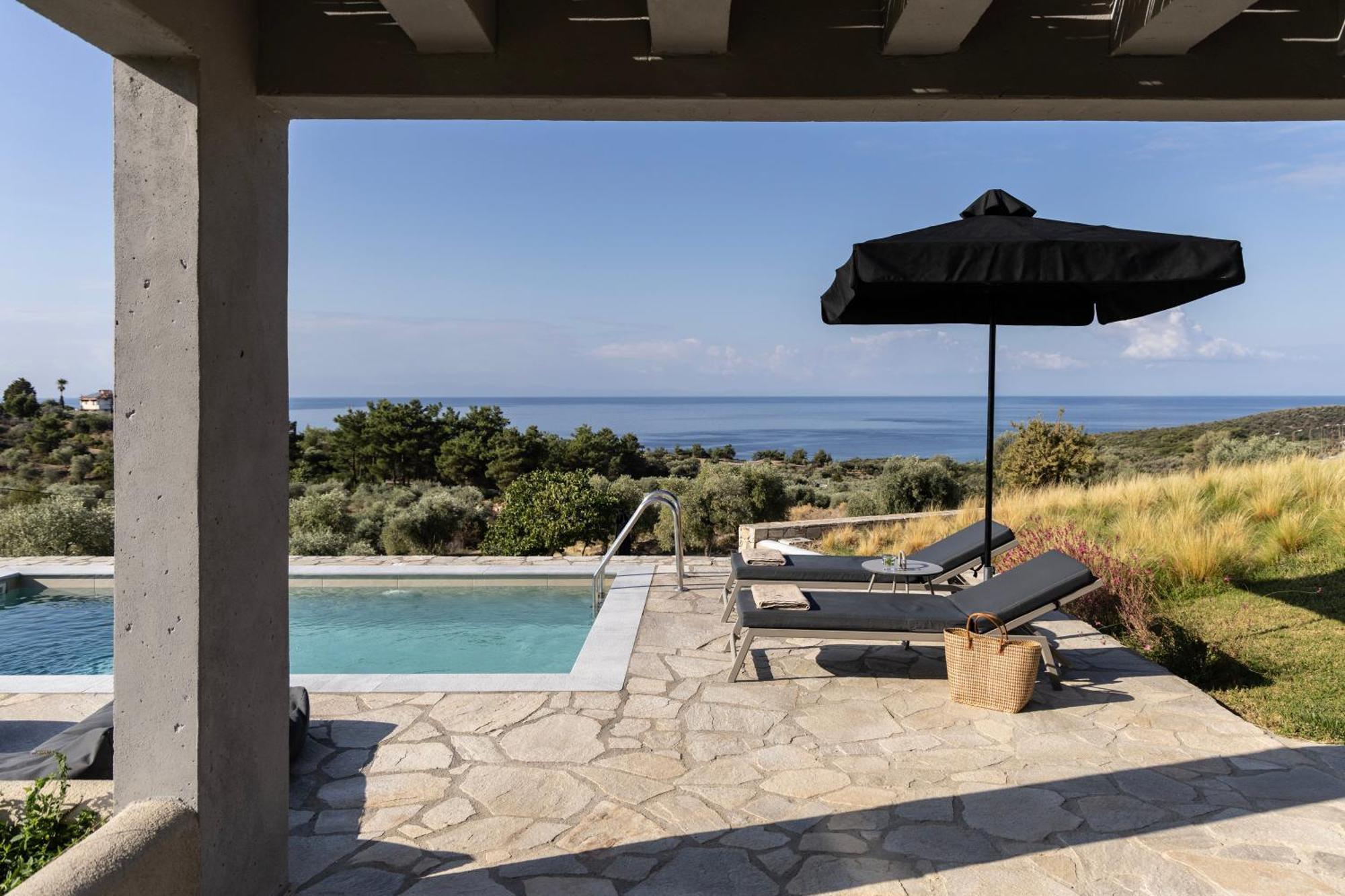 Fari Stone Villas Skála Marión Eksteriør billede