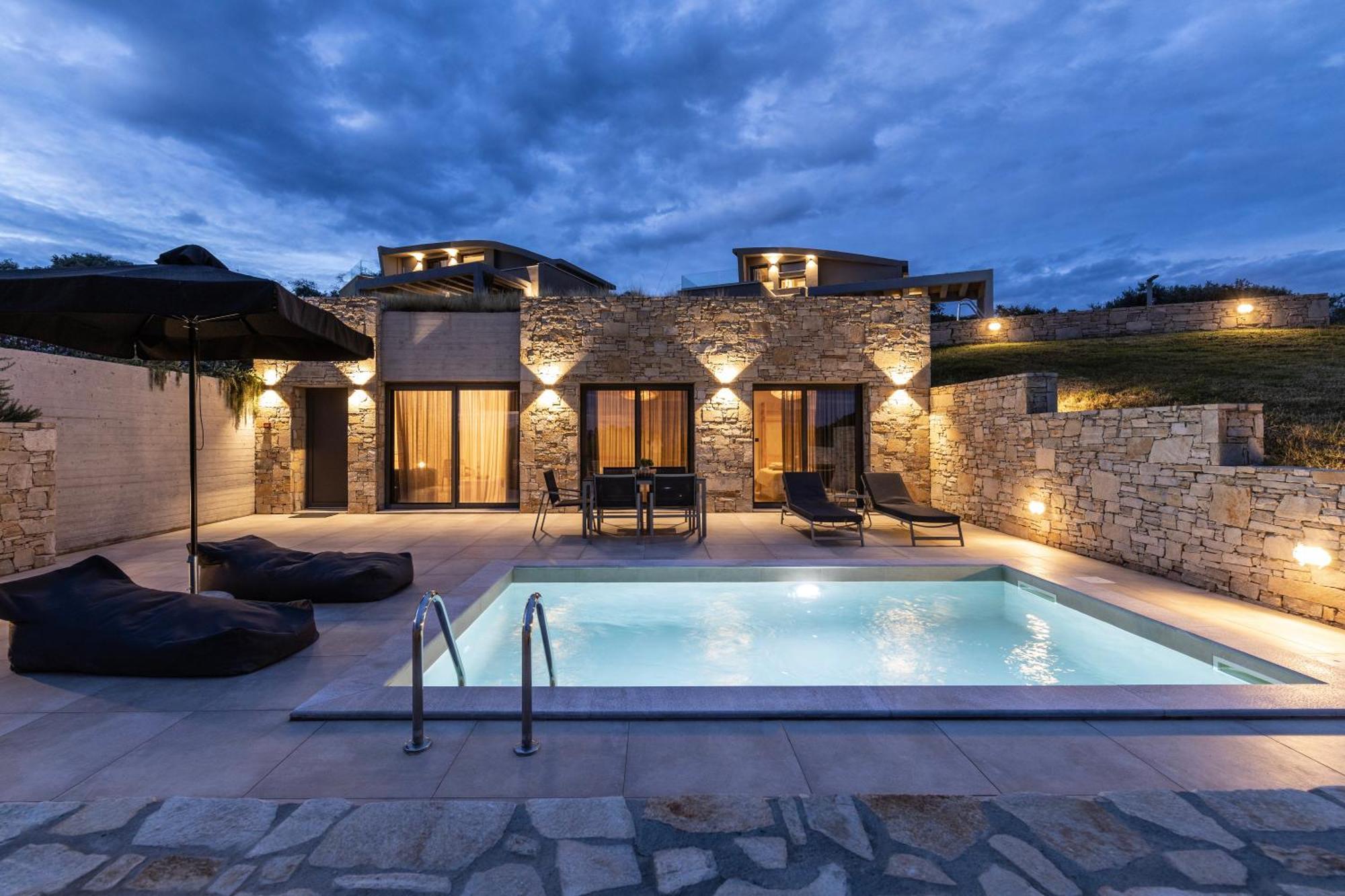 Fari Stone Villas Skála Marión Eksteriør billede