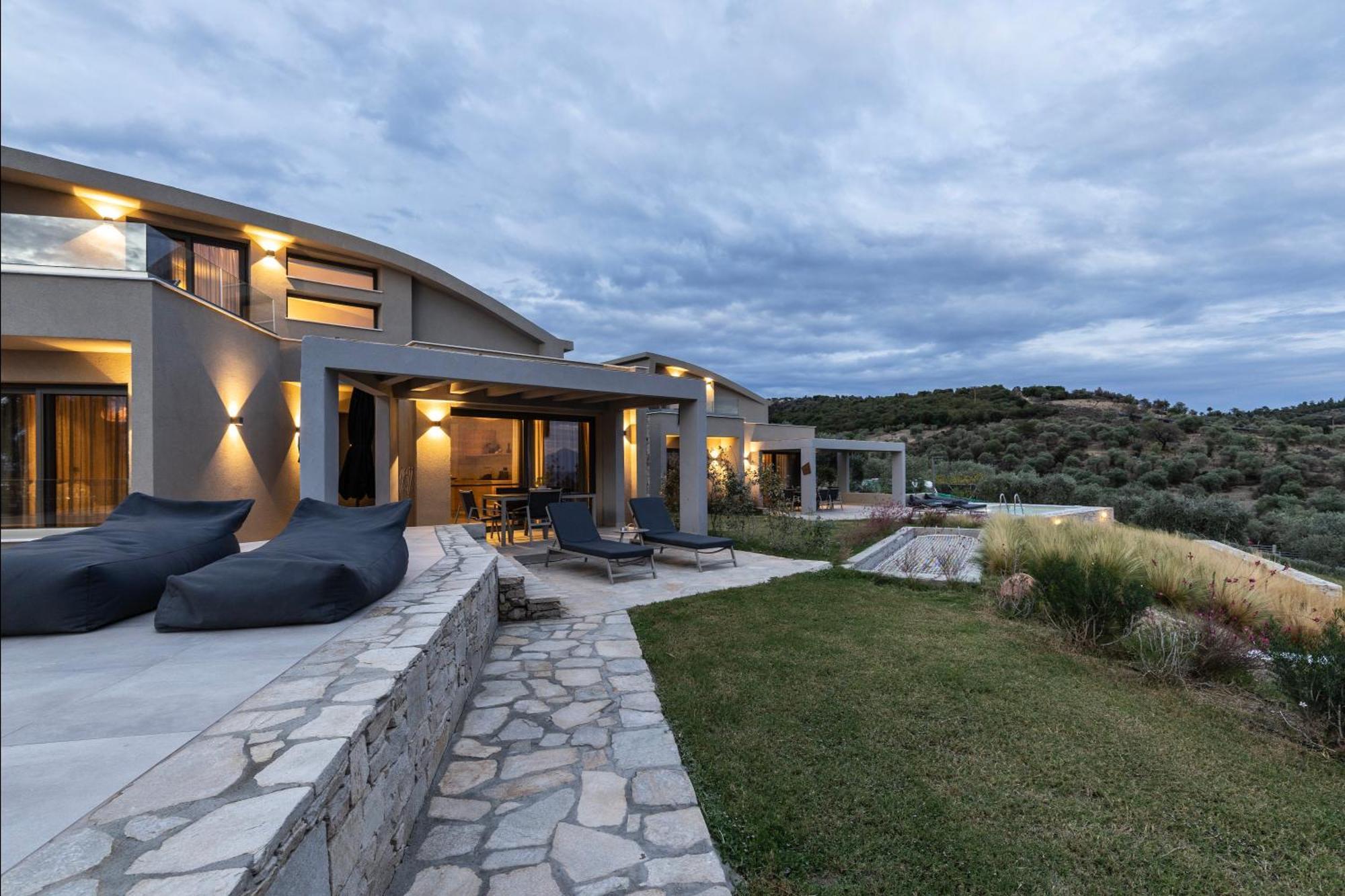 Fari Stone Villas Skála Marión Eksteriør billede