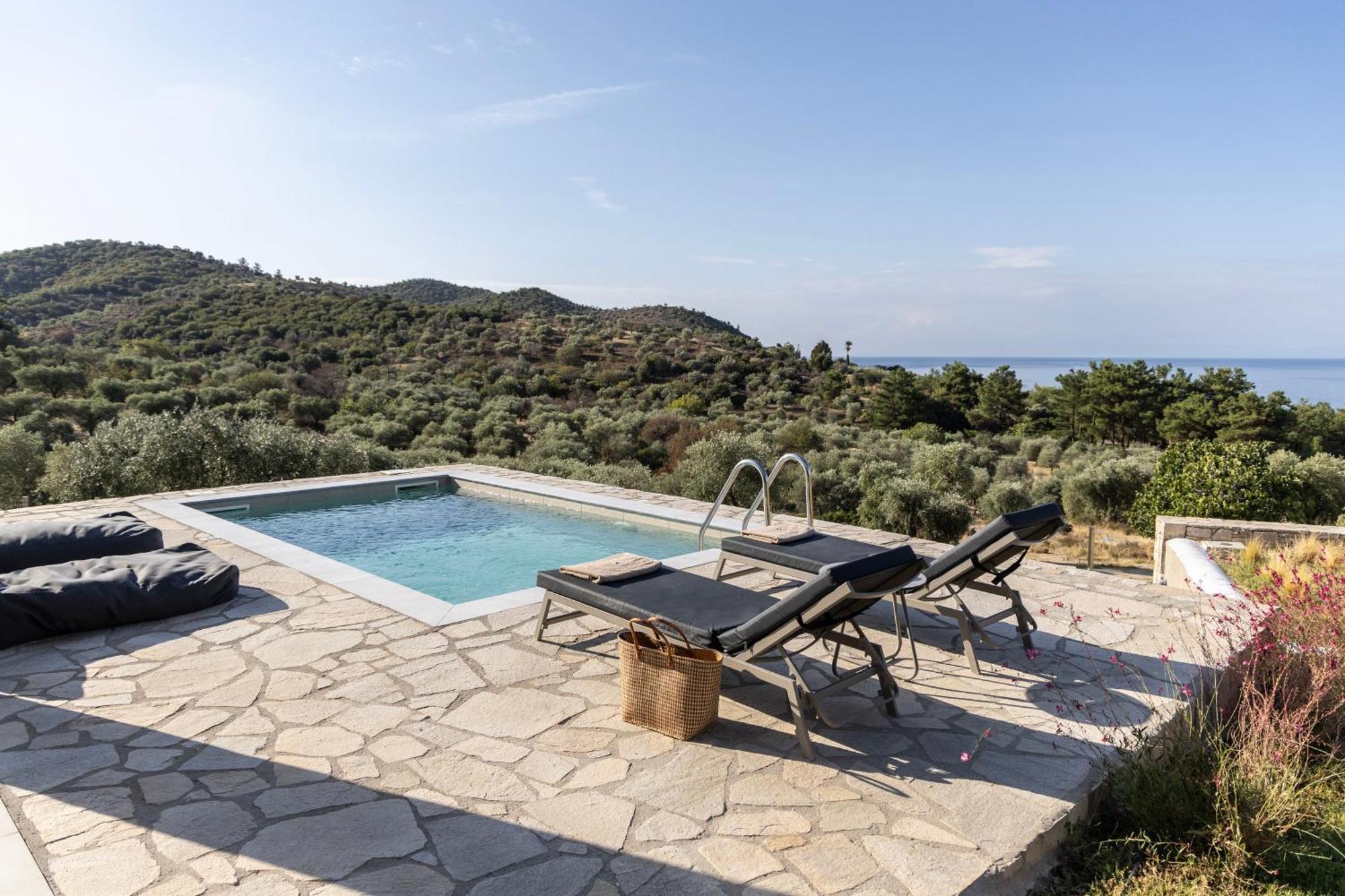 Fari Stone Villas Skála Marión Eksteriør billede