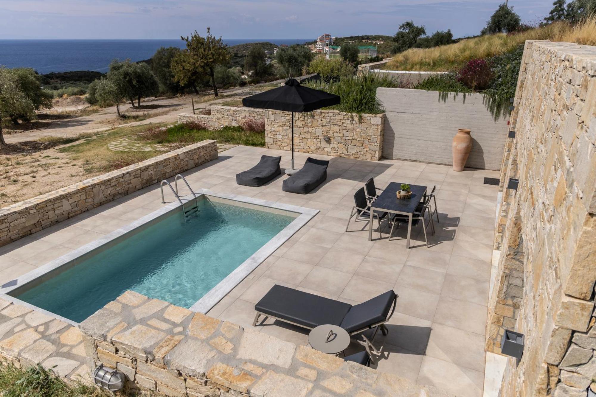 Fari Stone Villas Skála Marión Eksteriør billede