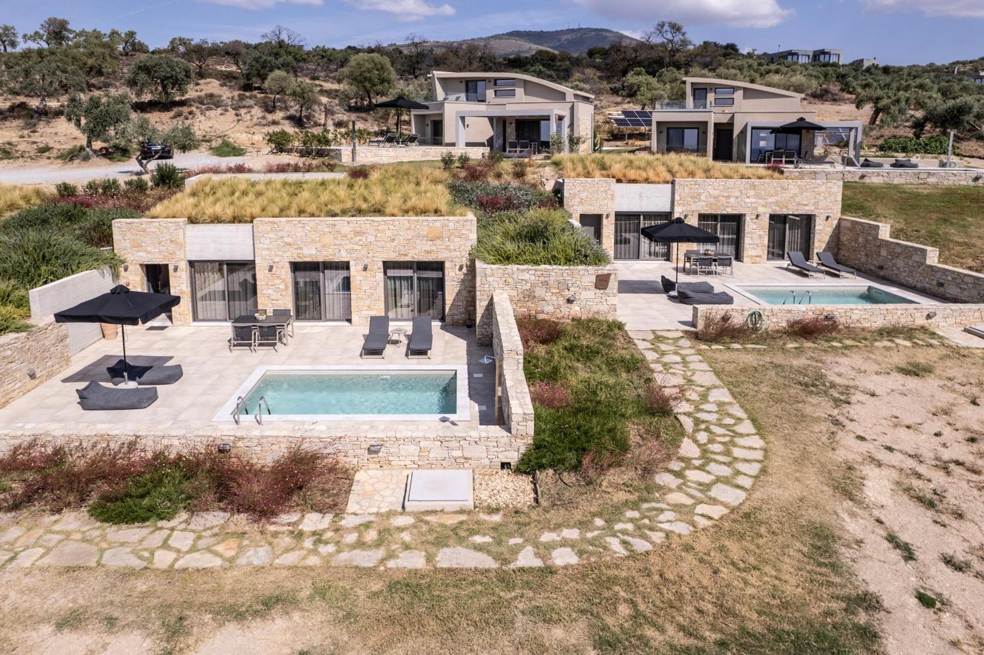 Fari Stone Villas Skála Marión Eksteriør billede